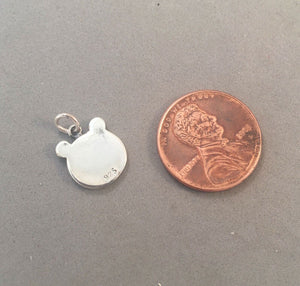 Sale! PANDA FACE .925 Sterling Silver 3-D Charm Pendant SL04C