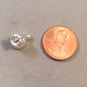 IGLOO .925 Sterling Silver 3-D Charm Pendant Snow House Hut Arctic Inuit Alaska Canada LF06