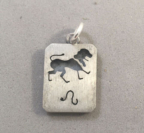 Sale! LEO ASTROLOGY SIGN .925 Sterling Silver Charm Pendant Zodiac Symbol SL49B