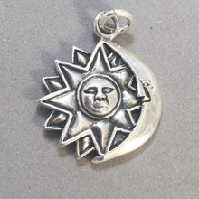 Load image into Gallery viewer, Sale! SUN &amp; MOON .925 Sterling Silver Charm Pendant SL83C