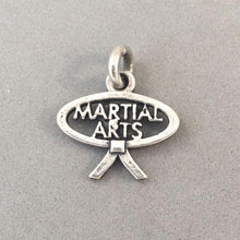 Load image into Gallery viewer, Sale! MARTIAL ARTS .925 Sterling Silver Charm Pendant Taekwando Judo Karate SL31N