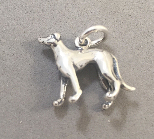 Sale! GREYHOUND .925 Sterling Silver 3-D Charm Pendant SL12K