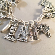 Load image into Gallery viewer, BAVARIA MEMORIES .925 Sterling Silver Travel Souvenir Charm Bracelet Munich Neuschwanstein Edelweiss and More!