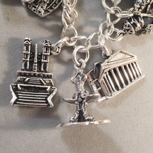 Load image into Gallery viewer, ITALY GRAND TOUR .925 Sterling Silver Travel Souvenir Charm Bracelet Rome Florence Venice and More!