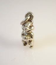 Load image into Gallery viewer, CHIPMUNK WITH NUT .925 Sterling Silver 3-D Charm Pendant Animal AZ09