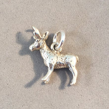 Load image into Gallery viewer, ANTELOPE .925 Sterling Silver 3-D Charm Pendant Animal Deer FF05