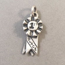 Load image into Gallery viewer, Sale! 1st PLACE RIBBON .925 Sterling Silver Charm Pendant Winner Championship Tournament SL38G