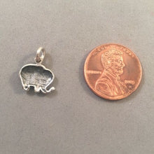 Load image into Gallery viewer, Sale! ELEPHANT Cartoon .925 Sterling Silver Charm Pendant Sitting Safari Asian African Animal Zoo SL57H