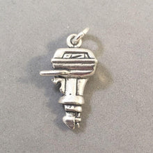 Load image into Gallery viewer, Sale! OUTBOARD MOTOR .925 Sterling Silver Charm Pendant Boat SL44S