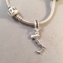 Load image into Gallery viewer, Double Round CONVERTER BEAD For Charm Bracelet .925 Sterling Silver Works for Pandora, European &amp; many Bangle style bracelets FD02