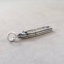 Load image into Gallery viewer, RIVER BOAT .925 Sterling Silver Charm Pendant Danube Seine Rhone Cruise Souvenir NT17