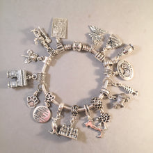 Load image into Gallery viewer, Double Round CONVERTER BEAD For Charm Bracelet .925 Sterling Silver Works for Pandora, European &amp; many Bangle style bracelets FD02