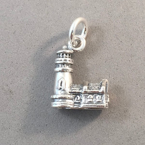 HECETA HEAD LIGHTHOUSE .925 Sterling Silver Charm Pendant Oregon Coast Beach Pacific Ocean Florence nw26 (Copy)