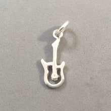 Load image into Gallery viewer, Sale! GUITAR OUTLINE .925 Sterling Silver Charm Pendant SL76F