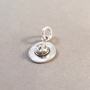 RANGER HAT .925 Sterling Silver 3-D Small Charm Pendant National Park RP06