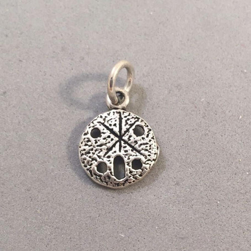 Sale! SAND DOLLAR Small .925 Sterling Silver Charm Pendant Beach SL28K