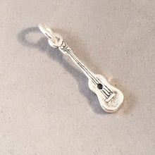 Load image into Gallery viewer, UKULELE .925 Sterling Silver 3-D Charm Pendant Music Instrument Hawaii HA03