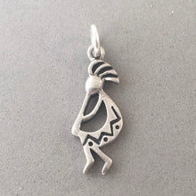 Load image into Gallery viewer, Sale! KOKOPELLI Dancing with Flute .925 Sterling Silver Charm Pendant Native American Southwest SL84N