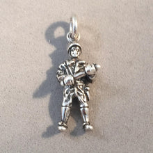 Load image into Gallery viewer, Sale! POLICE OFFICER .925 Sterling Silver 3-D Charm Pendant Sheriff Cap Law Enforcement SL37M