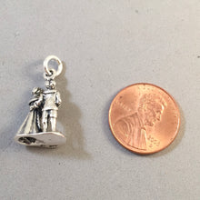 Load image into Gallery viewer, PILGRIMS .925 Sterling Silver 3-D Charm Pendant Thanksgiving Family Pumpkin GT11