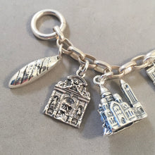 Load image into Gallery viewer, PARIS MEMORIES .925 Sterling Silver Travel Souvenir Charm Bracelet Eiffel Tower, Notre Dame, Arc de Triomph and More!