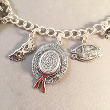 Load image into Gallery viewer, VENICE MEMORIES .925 Sterling Silver Travel Souvenir Charm Bracelet Italy Rialto Bridge, Gondola, St Marks, Doge&#39;s Palace &amp; More!