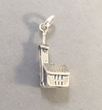 Load image into Gallery viewer, CHURCH .925 Sterling Silver 3-D Charm Pendant Faith Religion CE12