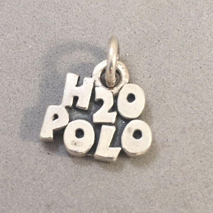 Sale! WATER POLO .925 Sterling Silver Charm Pendant H2O SL79K