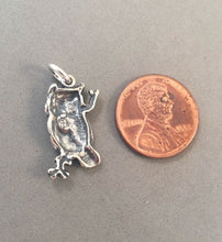 Load image into Gallery viewer, Sale! OWL ON BRANCH .925 Sterling Silver Charm Pendant Bird Detailed Wise SL58A