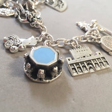 Load image into Gallery viewer, ANDALUSIA MEMORIES .925 Sterling Silver Travel Souvenir Charm Bracelet Seville, Granada, Cordoba, Ronda and More!