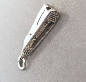Sale! STAPLER .925 Sterling Silver 3-D Charm Pendant Office SL37D