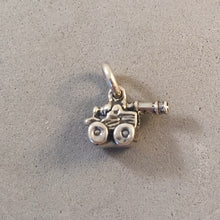 Load image into Gallery viewer, Sale! CANNON Tiny .925 Sterling Silver 3-D Charm Pendant Military Army SL37P