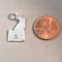 Load image into Gallery viewer, Sale! IDAHO MAP .925 Sterling Silver State Charm Travel Boise Montpelier ST-ID