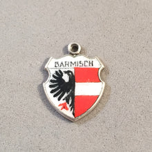 Load image into Gallery viewer, GARMISCH Vintage Travel Shield Enamel Charm Pendant Europe Germany VS-13