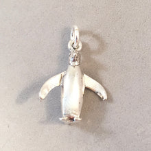 Load image into Gallery viewer, PENGUIN .925 Sterling Silver 3-D Charm Pendant Bird Animal Antartica BF05