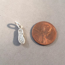 Load image into Gallery viewer, Sale! FLIP FLOP .925 3-D Sterling Silver Charm Pendant Beach Shoes Thongs Sandals SL05L