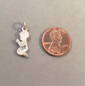 Sale! PRAYING BOY .925 Sterling Silver Charm Pendant SL15Q