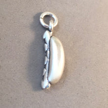 Load image into Gallery viewer, HOT DOG BRATWURST .925 Sterling Silver 3-D Charm Pendant Germany New York  OK03