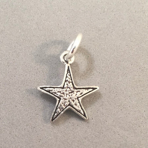 STAR .925 Sterling Silver Charm 5 Point Celestial Mystical Astrology SC04