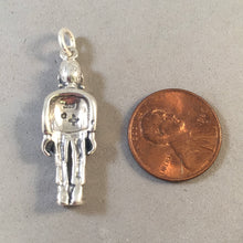 Load image into Gallery viewer, FRANKENSTEIN .925 Sterling Silver 3-D Charm Pendant Halloween Heavy HH16