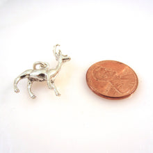 Load image into Gallery viewer, DEER/BUCK .925 Sterling Silver 3-D Charm Pendant FF04