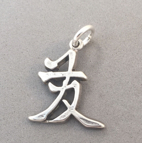 Sale! PROSPERITY Chinese Symbol .925 Sterling Silver Charm Pendant Character SL38M