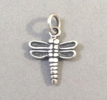 Load image into Gallery viewer, Sale! DRAGONFLY Small Oxidized .925 Sterling Silver Charm Pendant Garden Insect SL16A