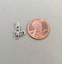 Load image into Gallery viewer, Sale! BICYCLE Tiny .925 Sterling Silver 3-D Charm Pendant Trail City Tour Bike Ten Speed Mountain Racing SL82B