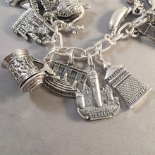 Load image into Gallery viewer, BAVARIA MEMORIES .925 Sterling Silver Travel Souvenir Charm Bracelet Munich Neuschwanstein Edelweiss and More!