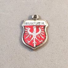 Load image into Gallery viewer, FRANKFURT Vintage Travel Shield Enamel Charm Pendant Europe Germany VS-01