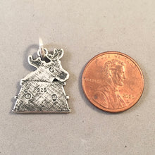 Load image into Gallery viewer, SITKA ALASKA MOOSE .925 Sterling Silver 3-D Charm Pendant LF10