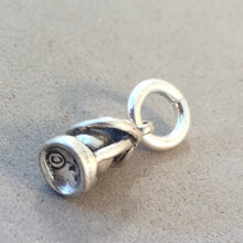 Load image into Gallery viewer, LANTERN Tiny .925 Sterling Silver 3-D Charm Pendant Camping Camp SC06