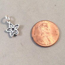 Load image into Gallery viewer, PLUMERIA Small .925 Sterling Silver 3-D Charm Jasmine Periwinkle Flower SA07