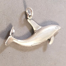 Load image into Gallery viewer, Sale! KILLER WHALE Large .925 Sterling Silver 3-D Charm Pendant Orca Nautical Sea Life Ocean SL28N